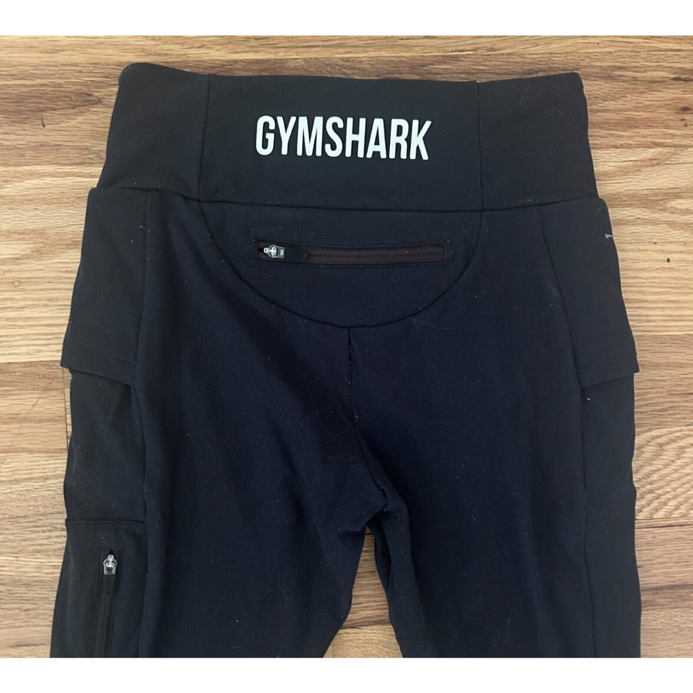 GYMSHARK LEGGING NON STOP LEGGING BLACK GYM RUNNING SIZE S